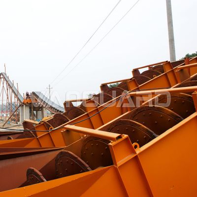 Complete River Sand Washing Plant Screw Spiral Sea Sand Washer Machine For Sale