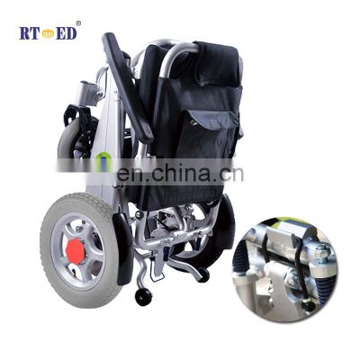 Electric wheelchair, one-button folding, intelligent remote control, elderly mobility tool