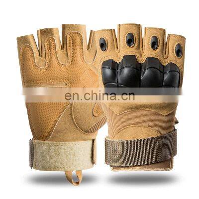Hard Knuckle Fingerless Half Finger Climbing Outdoor Sport Workout Hunting Shooting Combat Tactical Gloves photo-4