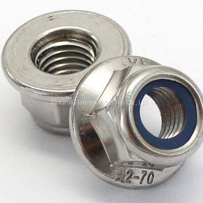Prevailing Torque Type Hex Flange Nut Grade 8 10 With Non Metallic Insert photo-2