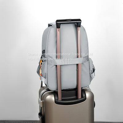 Laptop Backpack With USB Outdoor Travel Laptop Bags Schoolbag Nylon Waterproof Backpack photo-3