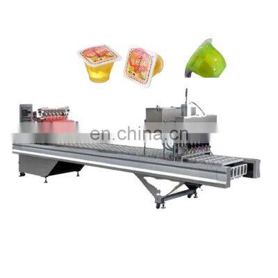 Factory Shanghai Genyond cup pudding filling sealing packing equipment jelly processing plant production line making   machine