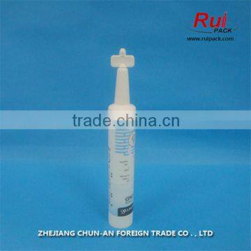 empty plastic tube with plane cap,PE soft plastic tube for personal care