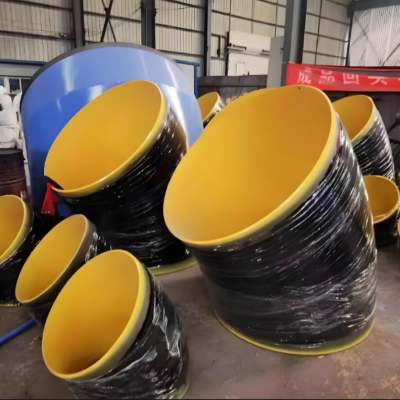 3pe Anti-corrosion Elbow / Buried Epoxy Coal Asphalt Pipe Fittings / Tee