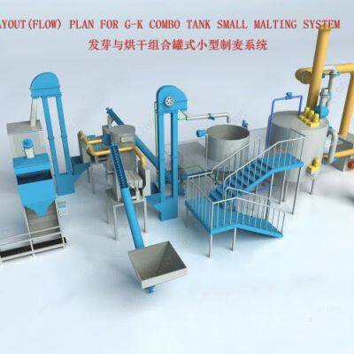 Stark duty Malting Equipment mit 10 HP-Motor für die Großserienproduktion photo-2