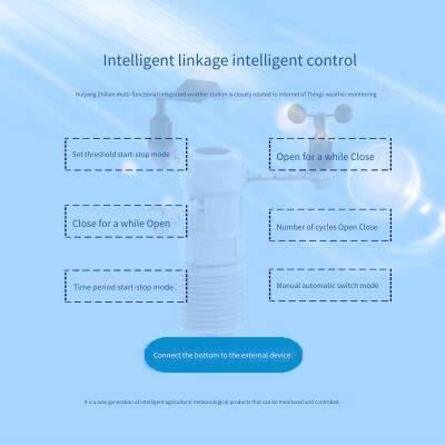 Agricultural Weather Station, Automatic Monitoring Station for Field Microclimate, Wind Speed, Wind Direction, Atmospheric Temperature, Humidity and Pressure, Meteorological Instrument photo-4