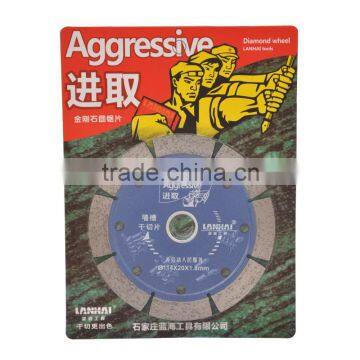 wall grooving diamond saw blade