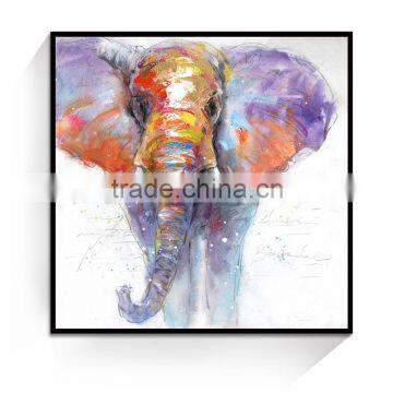 JC Wholesale High Quality Home Decoration Living Room Elephant Animal Oil Painting On Canvas ANI-21B