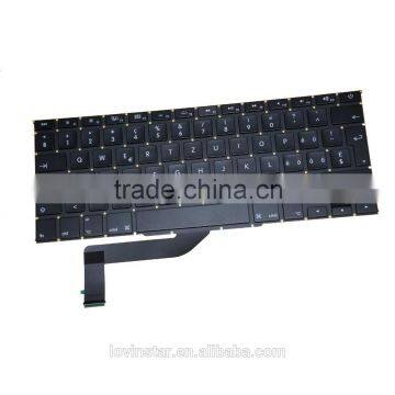 Professional Swiss Design Products Laptop Replacement Keyboard For Apple Macbook Air 15" A1398 2012