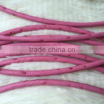 2016 Fashion Handmade Real Ostrich Leather Wristbands& Natural Color Leather Cord For Fashion Bracelet photo-4