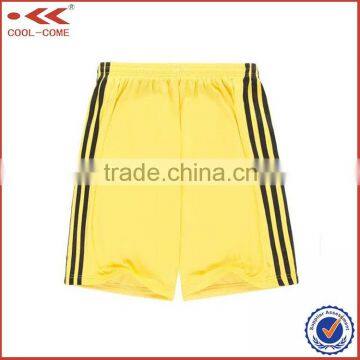 quick dry Breathable yellow sports shorts