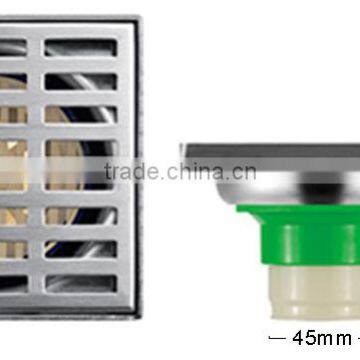 Bathroom and kitchen stainless steel shower floor drain