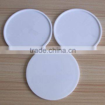 custom blank debossed round cup pads