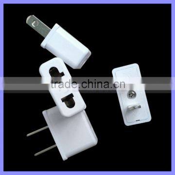 Hot selling White EU to USA Plug Adapter Converter