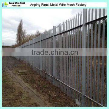 cheap second hand hot dipped galvanized steel palisade garden fence/fencing prices for sale