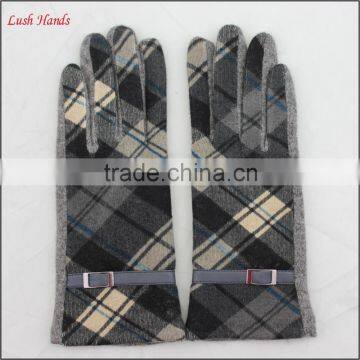 ladies wholesale woolen top hand gloves women with belt