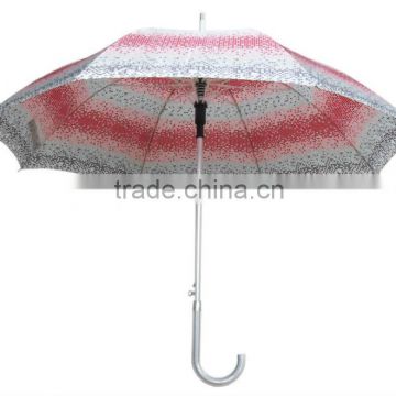 vogue satin print umbrella/23*8k aluminium shaft umbrella