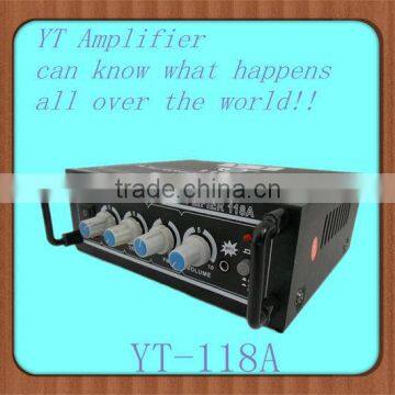 Soft antenna/CD/VCD/DVD/mini car audio amplifier YT-118A with Iron case/arms