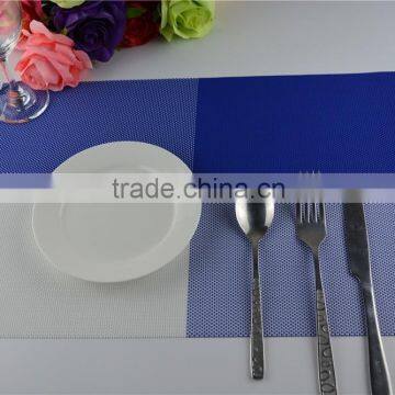 Newest PVC Blue Grid Placemat Fashion Pvc Dining Tab0le Mat Disc Pads Bowl Plates Coasters Waterproof Table Cloth Pad photo-2