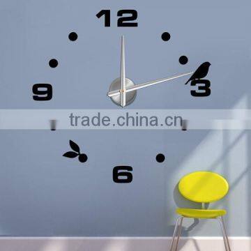 Decorative large 3D EVA sticker wall clock wall decor art wall clock