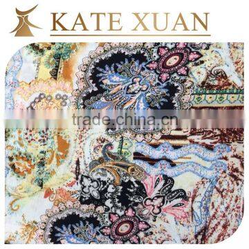 2016 indian new style fashion rayon printed fabric