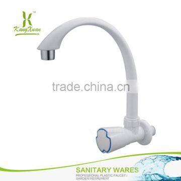 Plastic Gooseneck wall one handle faucet