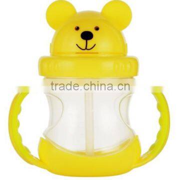 Baby Trainning Hard Plastic Cup Lovely Baby Sippy Cup China Supplier Cute Bear Children Baby Cups