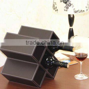 PU faux leather Wine Rack ,Wine holder