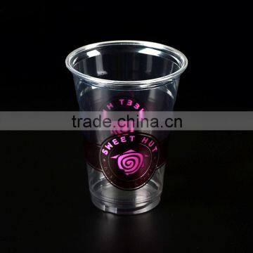 colorful drinkware/ps plastic cup/disposable smoothie plastic cups