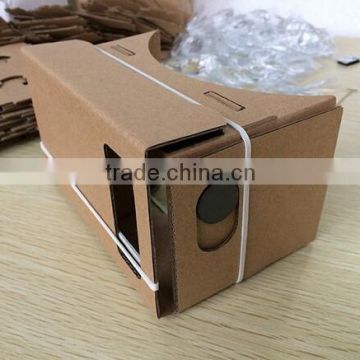 Good quality DIY google cardboard with lens diameter 25mm and focal distance 45mm