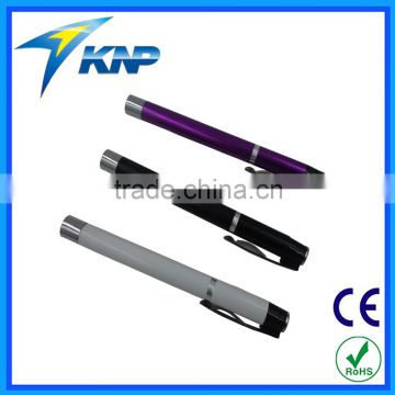 Colorful 1.5v Battery AAA Hand Press Type Metal Pen Light