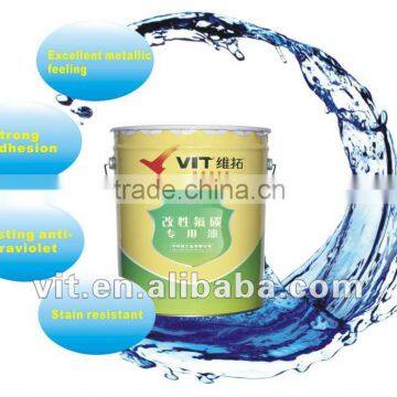 VIT modified fluorocarbon metal paint/metallic paint