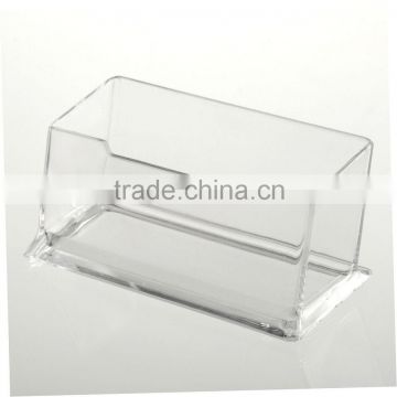 Clear Desktop Business Card Holder Display Stand Acrylic Plastic Desk Shelf OI