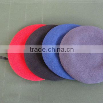 Wool Military Beret Cap