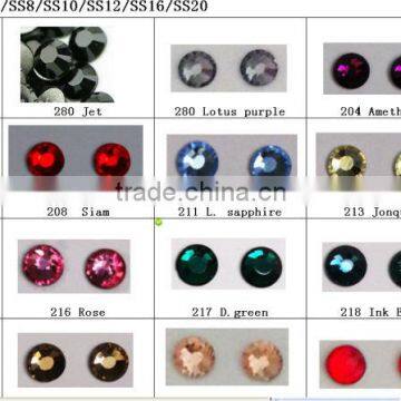 SS6 1.9~2.1mm Crystal Clear DMC Hot Fix Crystals Rhinestones Nail art Crystals stones 1440pcs/bag 2bag