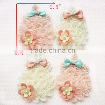 Girly fashion shabby shapes ice cream flower,shabby flower by piece in stock