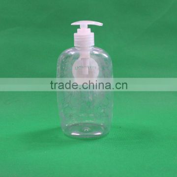 plastic shampoo bottle 530ml PET shower gel bottle