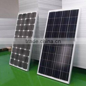 hot selling green energy monocrystalline silicon 120W with CE ISO9001 certification solar system