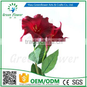 Greenflower 2016 Wholesale Real Touch Latex PU China Artificial Flowers Datura for Wedding Decoration photo-2