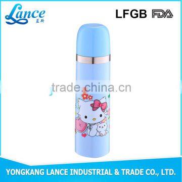 High grade hot product vacuum bottle with cartoon pattern