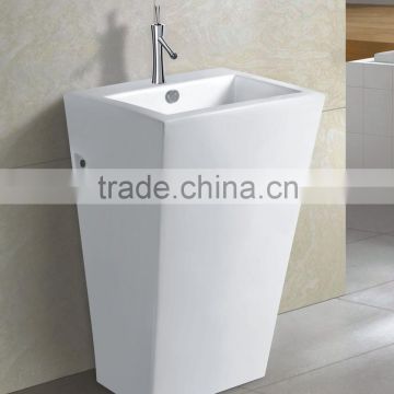 Sanitary ware bathroom floor standing pedestal basin/China supplier (BSJ-B106)