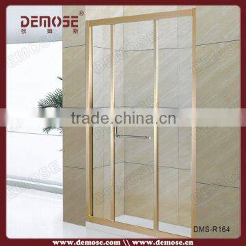 corner tub frameless tempered glass sliding shower door