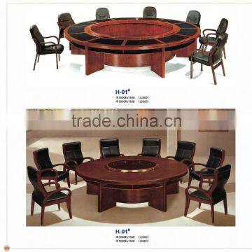 big round office meeting table mdf wood factory sell directly HP33