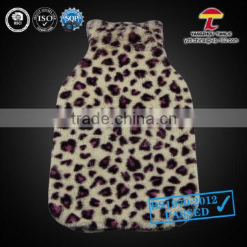 2000ml flecks plush hot water bottle cover