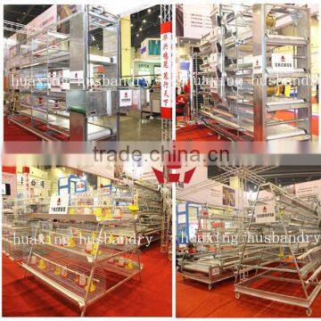 Labor saving full automatic poultry broiler chicken cage system for large farming