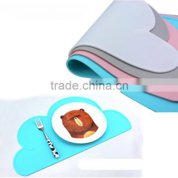 Full Color Print Promotional PP silicone baby placemat baby silicone placemat