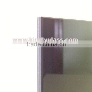 6.38mm black opaque laminated glass