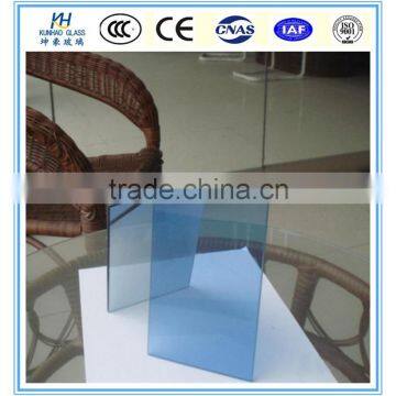 8mm blue tempered glass Sapphire blue glass