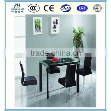 Tempered Glass Dining Room Furniture Dining Table Set for Sale