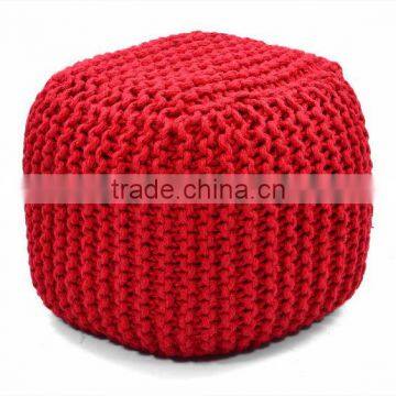 Natural Fibres Braided Pouf Cover